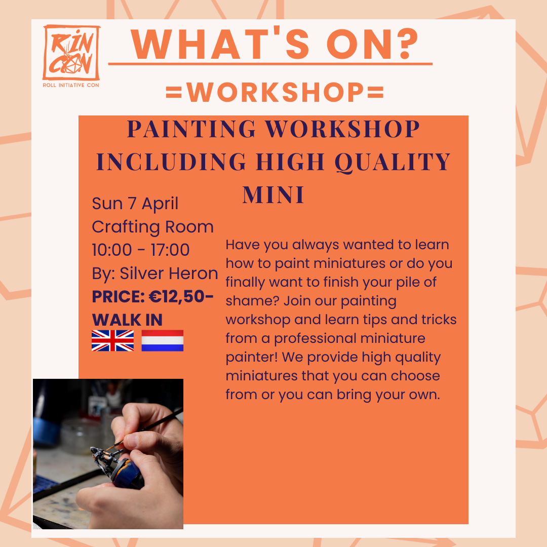 Painting workshop including high quality mini