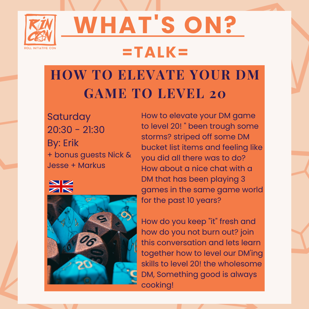 How to elevate your DM game to level 20